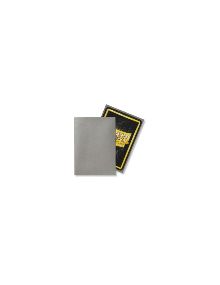 Fundas Dragon Shield Tamaño Standard (63x88mm) - Plata mate / Silver (100u)  - Protege tus cartas con las fundas de la prestigio