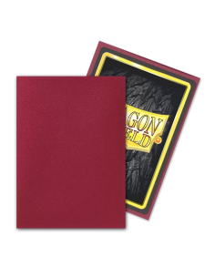 Dragon Shield Sleeves Standard size (63x88mm) - Blodd Red Matte (100u)  -  2