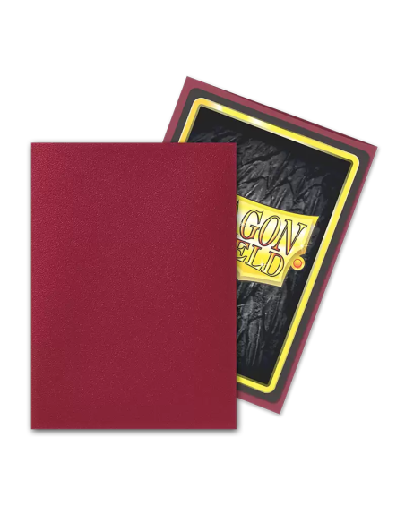 Dragon Shield Sleeves Standard size (63x88mm) - Blodd Red Matte (100u)  - 