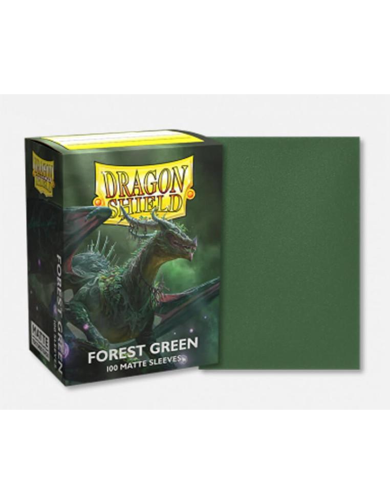 Fundas Dragon Shield Tamaño Standard (63x88mm) - Verde Bosque / Forest Green mate (100u)  - Protege tus cartas con las fundas de