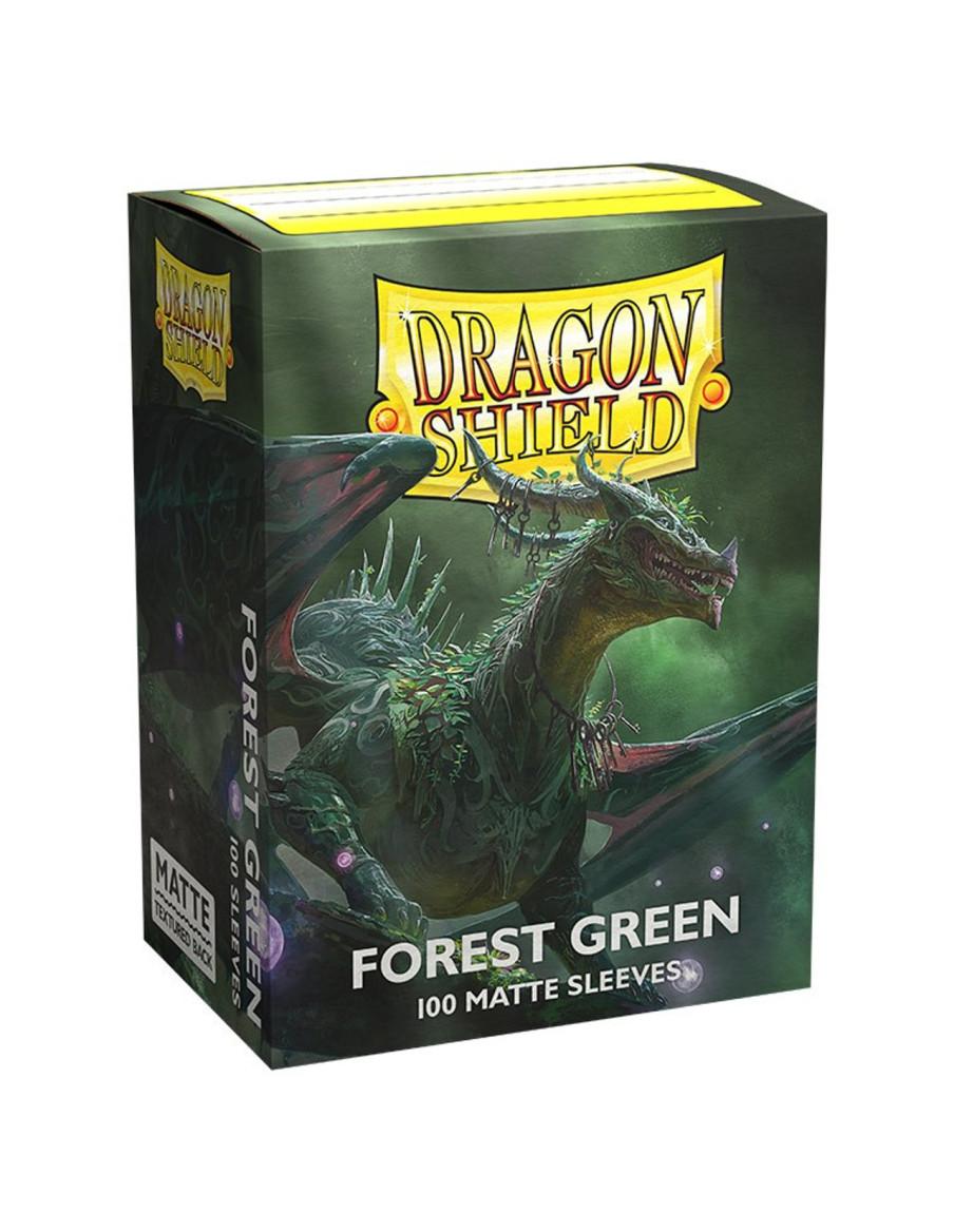 Fundas Dragon Shield Tamaño Standard (63x88mm) - Verde Bosque / Forest Green mate (100u)  - Protege tus cartas con las fundas de
