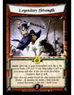 Legendary Strength  - Battle: Give one of your Personalities with Yu in the current battle +2F/+2C. If that Personality is still