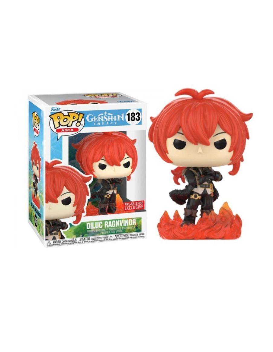 Funko Pop. Diluc Ragnvindr. Genshin impact  - Funko Pop. Diluc Ragnvindr. Genshin impact 9cm