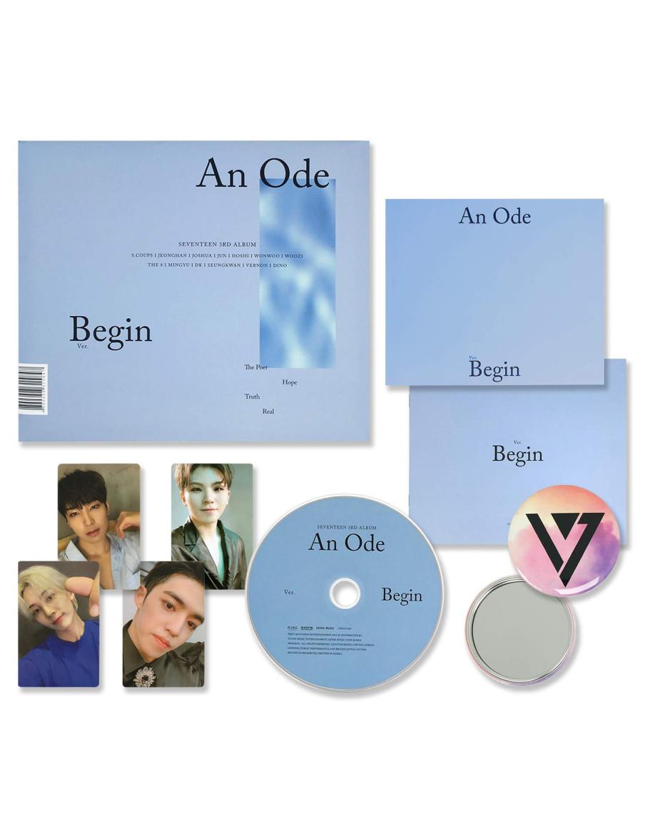 SEVENTEEN - An Ode (3rd Album)  -  Versiones: Begin (azul), The Poet (crema), Hope (verde), Truth (gris-violeta), Real (negro)  