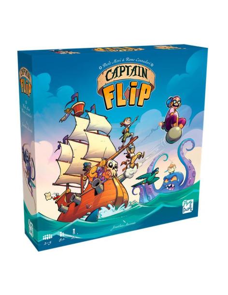 Captain Flip. Juego de Mesa  - ¡Ahoy, capitanes! Izad la bandera, enrolad piratas y llenad la bodega de brillantes monedas de or