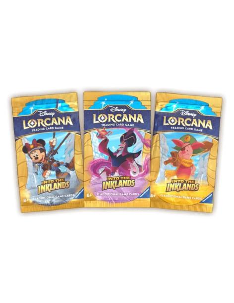 Into the Inklands: Sobre (12 cartas) LORCANA (Inglés)  - In the realm of Lorcana, even the most familiar of faces may surprise y 2