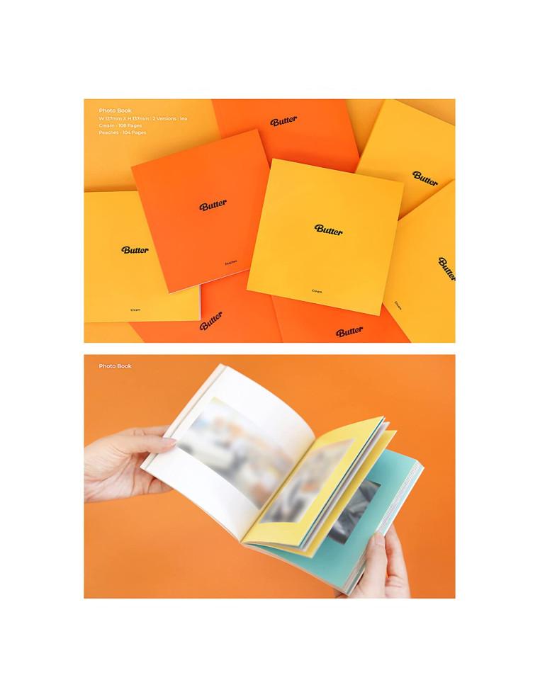 BTS - Single (BUTTER)  - BTS - Single [BUTTER]2 Versiones:  Cream (amarilla), Peaches (naranja)Este single de BTS contiene:- CD-