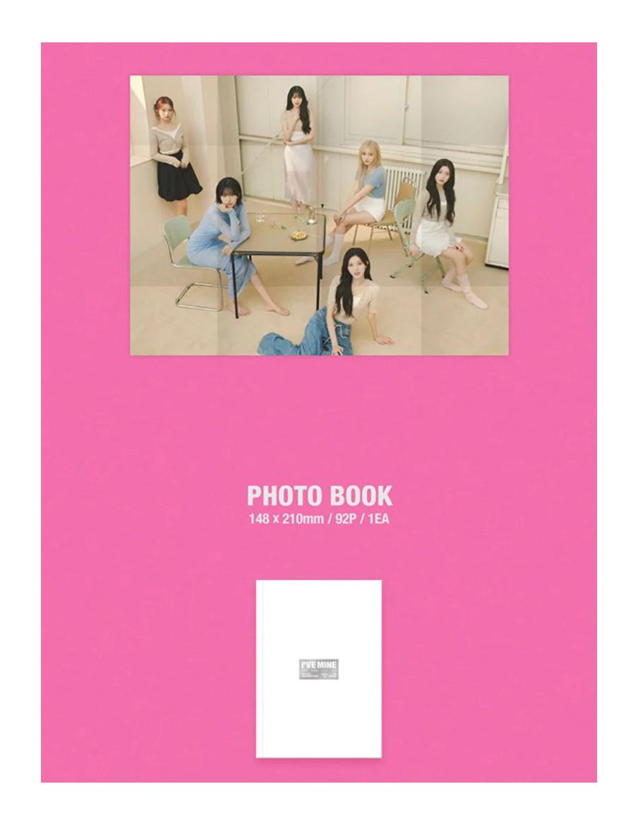 IVE- I've Mine (1st EP Album)  - IVE- I've Mine (1st EP Album)Either Way (fondo rosa, letras rojas); Off the Record (fondo rojo,