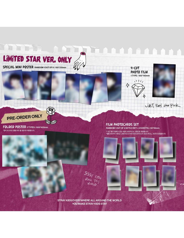 STRAY KIDS - Rock-Star (8th mini Album) (Limited Star Ver.)  - STRAY KIDS - Rock Star (8th mini Album) (Limited Star Ver.)El gru