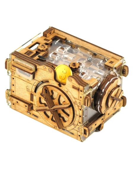 Gift Puzzlebox - Wooden Gift Vault - A-maze-ing Safe