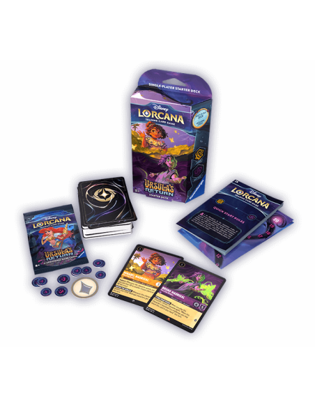 Ursula's Return: Mirabel / Bruno - Amber / Amethyst Starter Deck LORCANA (Inglés)  - 