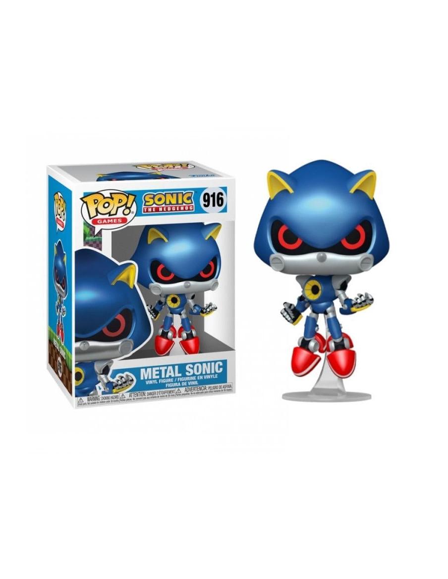 Funko Pop Metal Sonic. The Hedgehog  - Figura de vinilo de aproximadamente 12 centímetros de alto de la versión metálica del eri