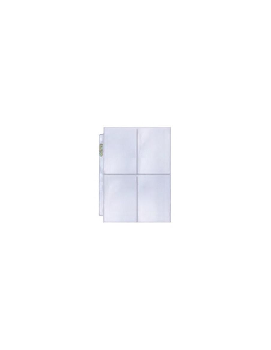 Hojas de Archivador 4 Bolsillos (88mm x 133mm) Ultra-Pro Platinum  - 