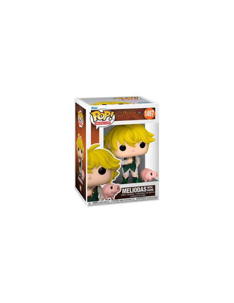 Funko Pop Meliodas con Hawk. the Seven Deadly Sins  - Figura de vinilo de aproximadamente 9 centímetros del personaje de Melioda