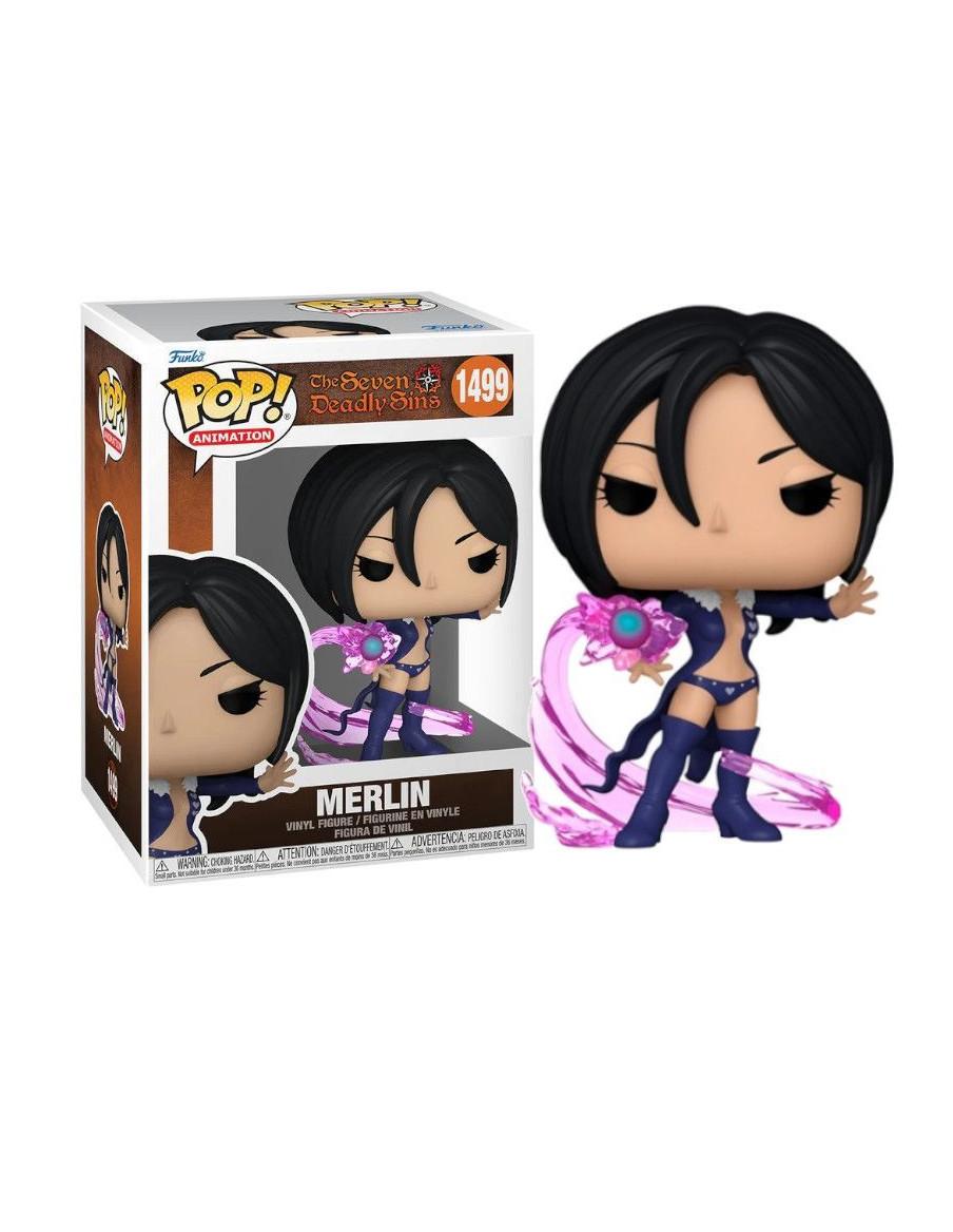 Funko Pop Merlin. the Seven Deadly Sins  - Figura de vinilo de aproximadamente 9 centímetros del personaje Melin