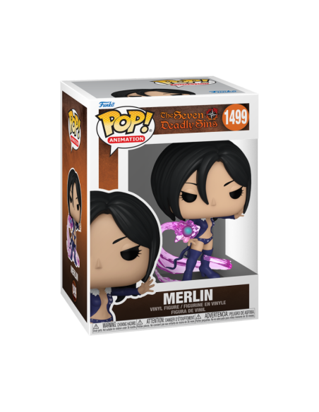 Funko Pop Merlin. the Seven Deadly Sins  - Figura de vinilo de aproximadamente 9 centímetros del personaje Melin