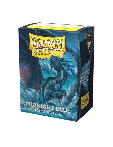 Dragon Shield Standard Size Sleeves (63x88mm) - Midnight Blue Matte (100)