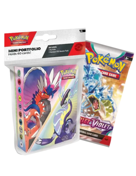 Pokémon Scarlet and Violet 1. Mini Portfolio with booster pack(Inglés)