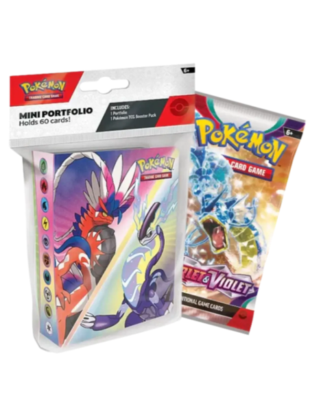 Pokémon Scarlet and Violet 1. Mini Portfolio with booster pack(Inglés)  - 