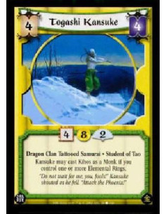 Togashi Kansuke - Dragon Clan Tattooed Samurai * Student of TaoKansuke may cast Kihos as a Monk if you control one or more Elem