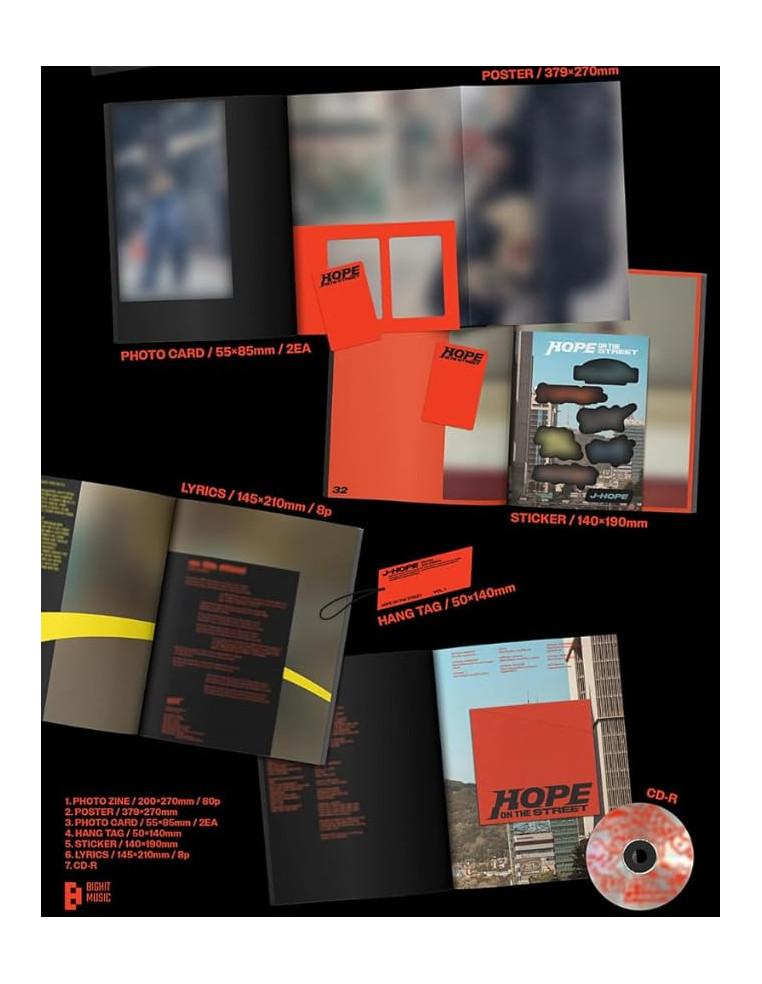 J-HOPE - Hope on the Street (Vol.1 Album Especial)  - J-HOPE - HOPE ON THE STREET (VOL.1 ALBUM ESPECIAL) VER.1 PRELUDE (Naranja)