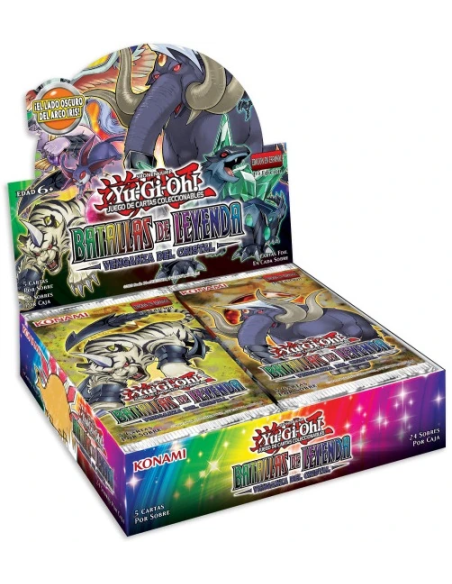 Yu-Gi-Oh! Batallas de Leyenda Venganza del Cristal: Caja de sobres (24) Español  - Incluye cartas usadas por Yami Yugi, Rex Rapt