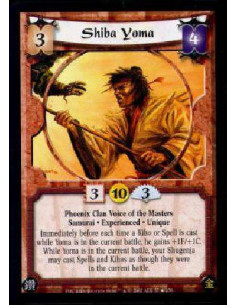 Shiba Yoma Exp FOIL  - Phoenix Clan Voice of the Masters Samurai * Experienced * UniqueImmediately before each time a Kiho or Sp