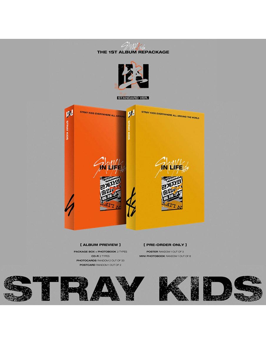 STRAY KIDS - In Life (1st Album Repackage)  - STRAY KIDS - In Life (1st Album Repackage) 2 Versiones: A - Naranja y B - Amarilla