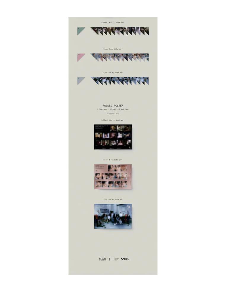 SEVENTEEN - FML (10th Mini Album)  - SEVENTEEN - FML (10th Mini Album)3 Versiones: A - Verde, B - Rosa, C - GrisContenido- Libro