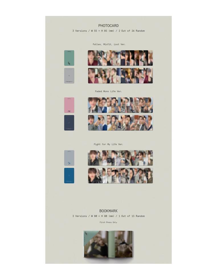 SEVENTEEN - FML (10th Mini Album)  - SEVENTEEN - FML (10th Mini Album)3 Versiones: A - Verde, B - Rosa, C - GrisContenido- Libro