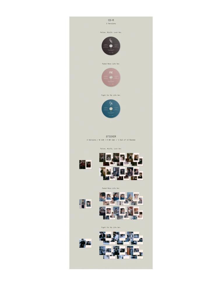 SEVENTEEN - FML (10th Mini Album)  - SEVENTEEN - FML (10th Mini Album)3 Versiones: A - Verde, B - Rosa, C - GrisContenido- Libro