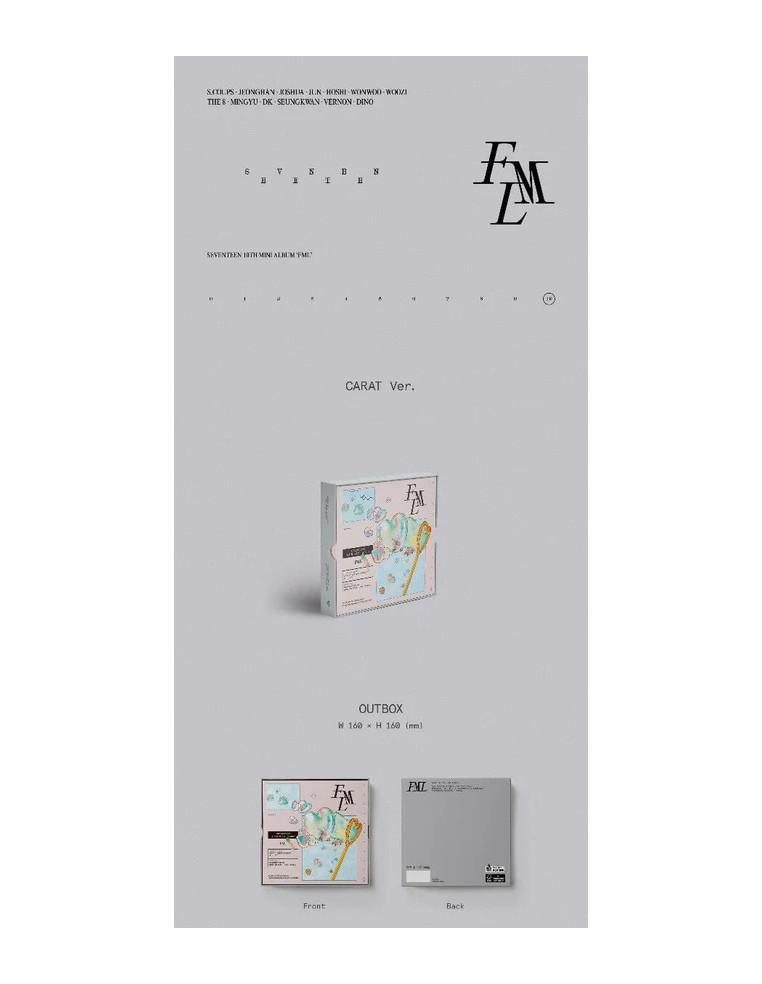 SEVENTEEN - FML (10th Mini Album) CARAT ver.  - SEVENTEEN - FML (10th Mini Album)CARAT Ver.Contenido - Carpeta de tapa dura + fo