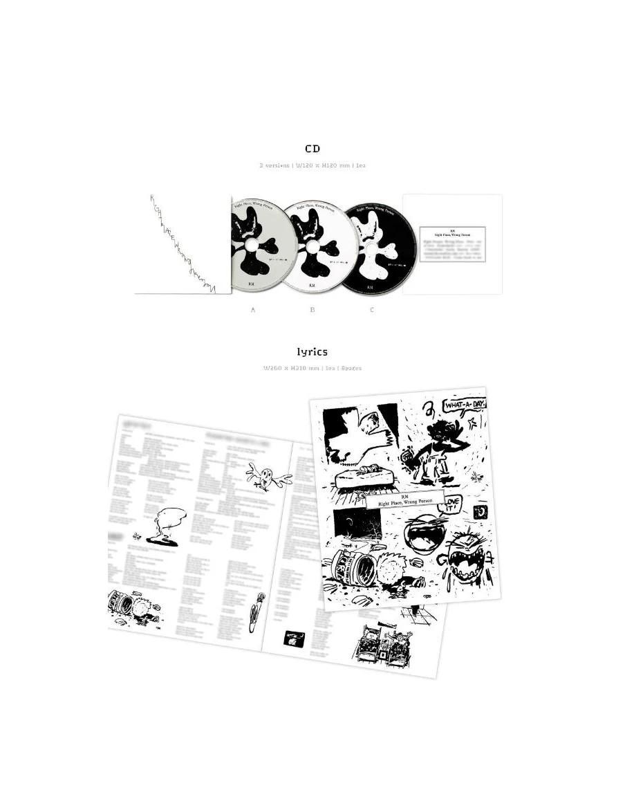 BTS - RM - Right Place, Wrong Person (2ND Album en Solitario)  - BTS - RM - Right Place, Wrong Person (2ND Album en Solitario) V