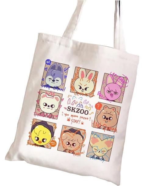 Bolsa Tela Skzoo (Stray Kids)  - Bolso tipo Tote Bag