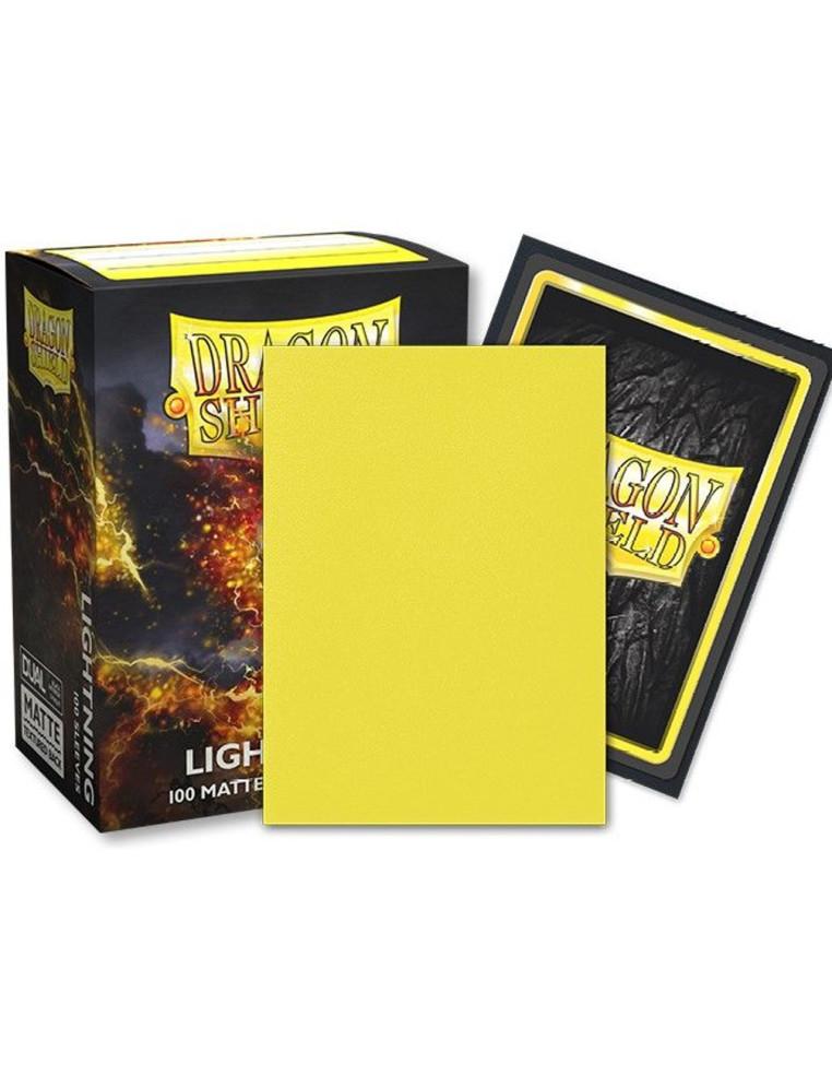 Fundas Dragon Shield Tamaño Standard (63x88mm) - Lightning Dual Mate (100)  - Fundas compatibles con Magic The Gathering, Pokémo