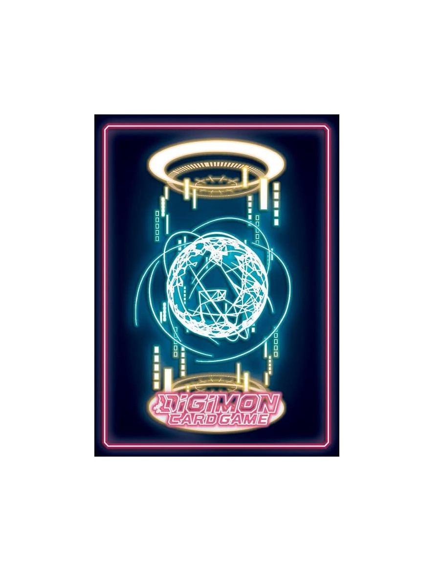 Fundas Digimon Neon card back 3rd Anniversary Art Tamaño Standard (60)  - Fundas Digimon Neon card back 3rd Anniversary Art  Tam