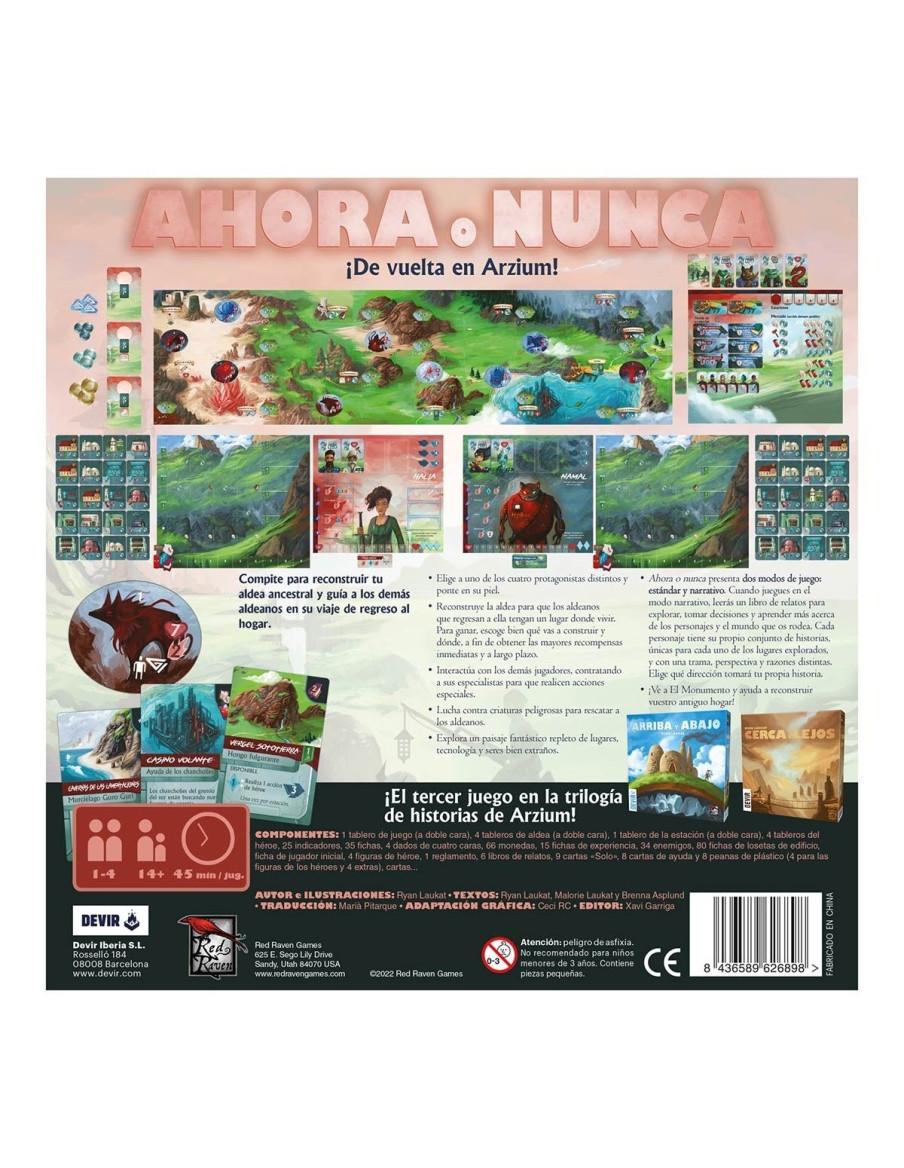 Ahora o Nunca. Juego de Mesa  - Ahora o Nunca es un juego de mesa en el que competiréis por reconstruir vuestra aldea ancestral 