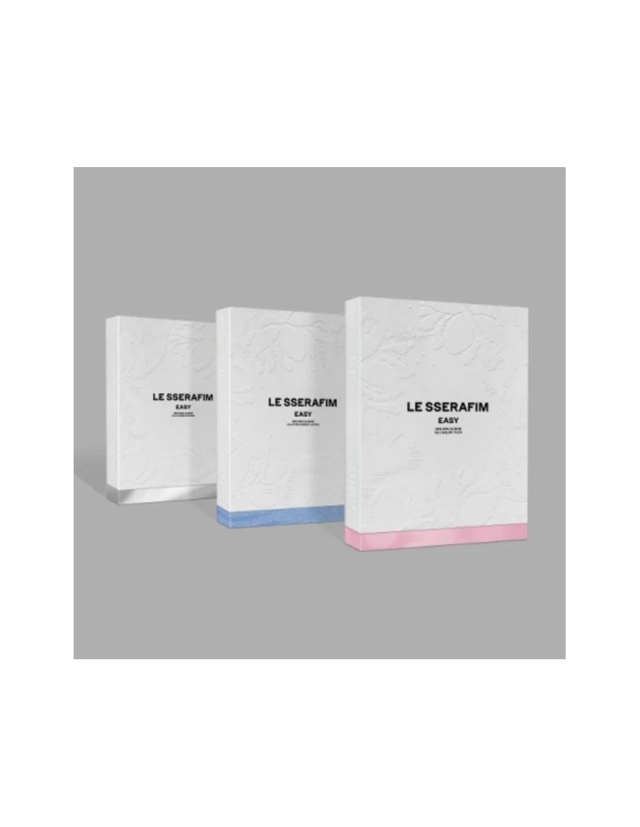 LE SSERAFIM - Easy (3er Mini Album)  - LE SSERAFIM - Easy (3er Mini Album) 3 Versiones: Vol.1 (rosa) / vol.2 (azul) / vol.3 (gri