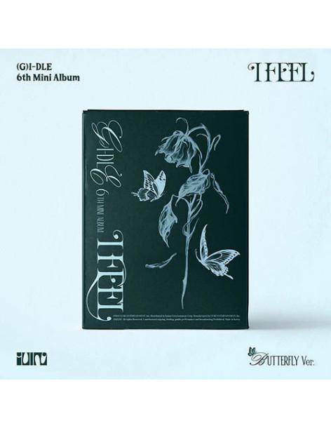 (G)I-DLE - I Feel (6th Mini Album)  - (G)I-DLE - I Feel (6th Mini Album) 3 versiones: Queen (naipe) / Butterfly (flor y mariposa 2