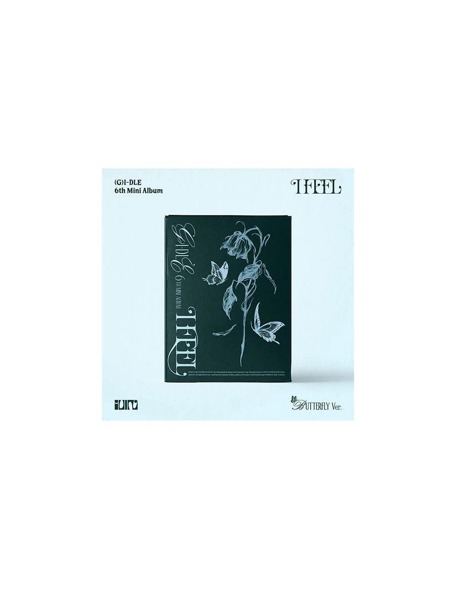 (G)I-DLE - I Feel (6th Mini Album)  - (G)I-DLE - I Feel (6th Mini Album) 3 versiones: Queen (naipe) / Butterfly (flor y mariposa