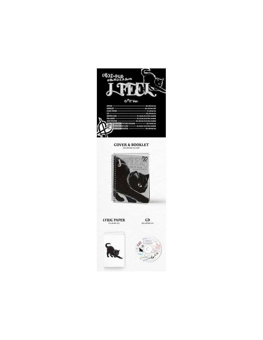 (G)I-DLE - I Feel (6th Mini Album)  - (G)I-DLE - I Feel (6th Mini Album) 3 versiones: Queen (naipe) / Butterfly (flor y mariposa