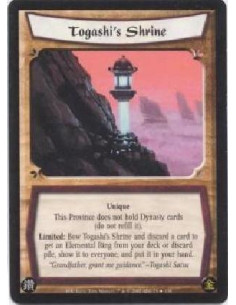 Togashi's Shrine FOIL  - UniqueThis Province does not hold Dynasty cards (do not refill it).Limited: Bow Togashi's Shrine and di