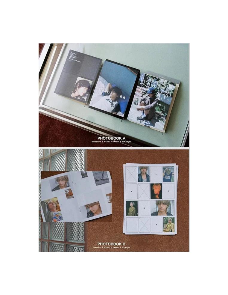 BTS - V - Layover (1st Solo Album)  - Libro fotográfico A (124 páginas)Fotolibro B de 20 páginasLibro de letras (12 páginas)2 Po