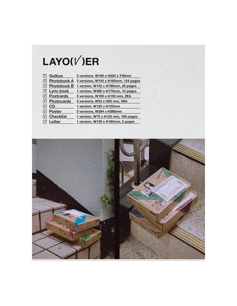 BTS - V - Layover (1st Solo Album)  - Libro fotográfico A (124 páginas)Fotolibro B de 20 páginasLibro de letras (12 páginas)2 Po