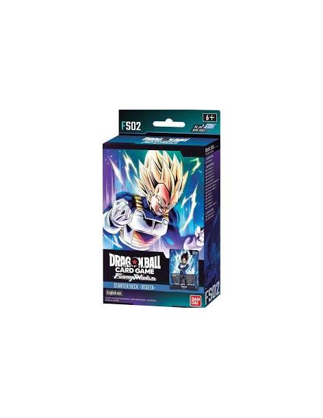 Fusion World: Vegeta Starter Deck FS02  - Ready-to-play 51 card deck X 1Energy marker X 1Playsheet X 1Alternative-Design Card Pa