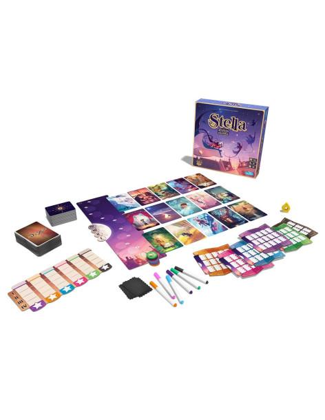 Stella. Dixit Universe  - ¡Buscadores estelares! Explorad el cielo y traed algo de luz a vuestro mundo. Stella es un juego compe