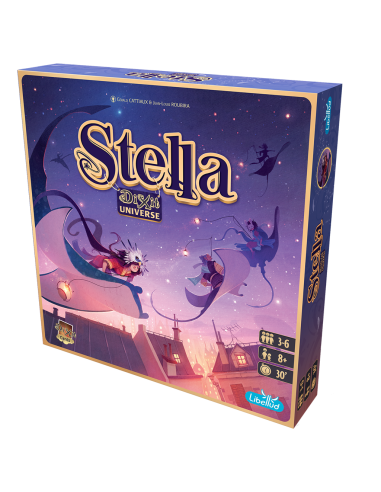 Stella. Dixit Universe  - ¡Buscadores estelares! Explorad el cielo y traed algo de luz a vuestro mundo. Stella es un juego compe