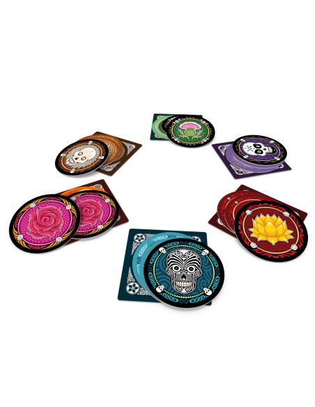 Skull  - COLOCA, APUESTA, MIENTE ¿A cuántos discos les puedes dar la vuelta antes de revelar una calavera?Skull es un juego de f