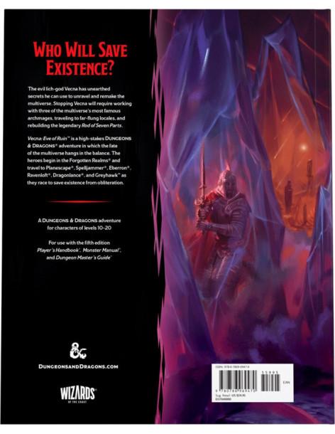 Dungeons and Dragons. Vecna: Eve of Ruin (Regular Cover). Inglés  - ¿Quién salvará la existencia?  El famoso lich Vecna está ela 2