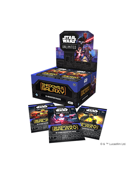 Star Wars Unlimited: Sombras de la Galaxia. Caja de sobres (24) Inglés  - 